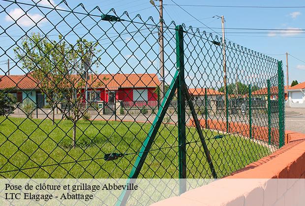 Pose de clôture et grillage  abbeville-80100 LTC Elagage - Abattage 